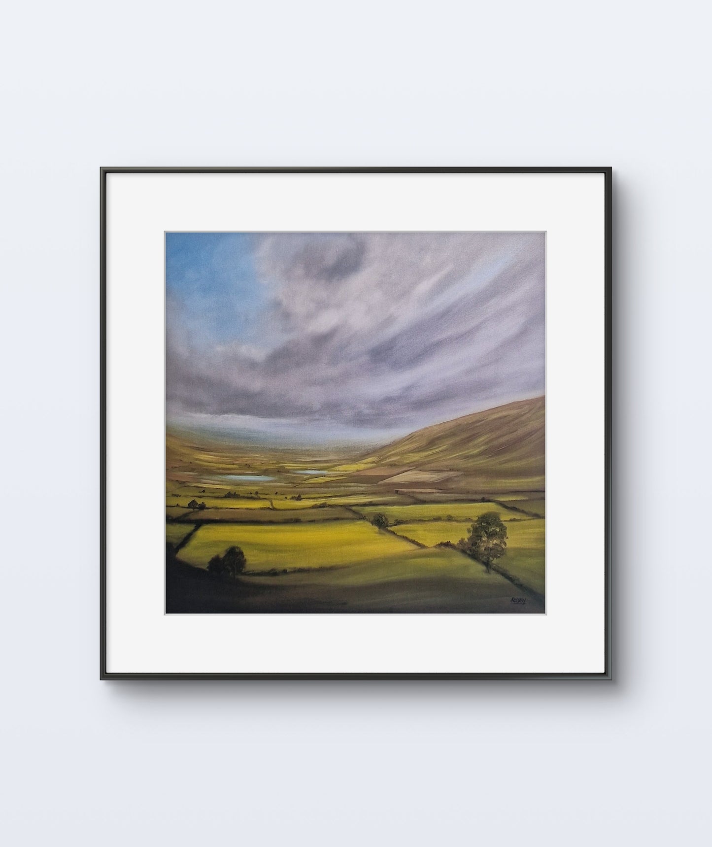 Hidden Lakes by Stephen Roby. Framed. Front View.