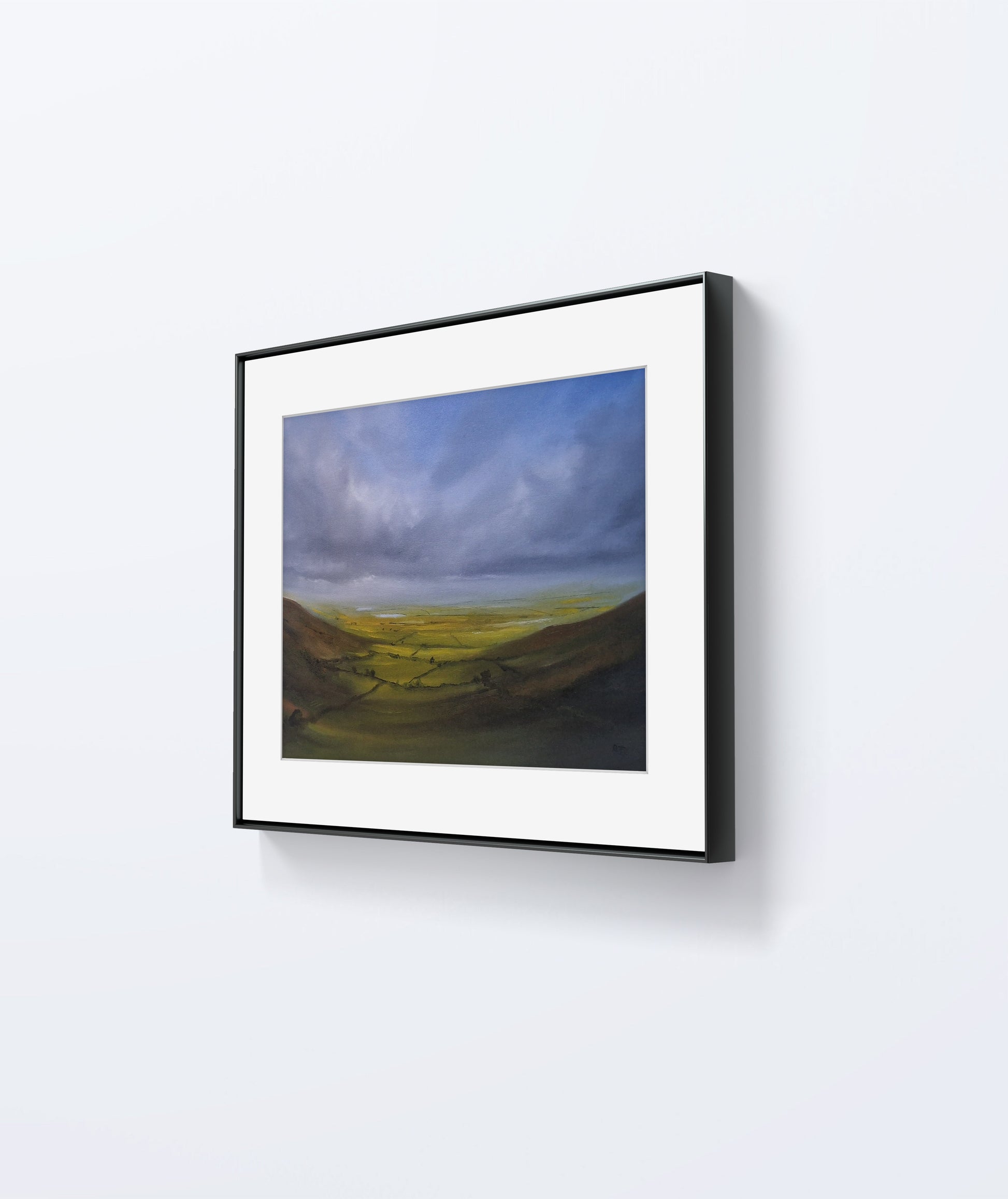 A New Direction by Stephen Roby. Framed. Side View.
