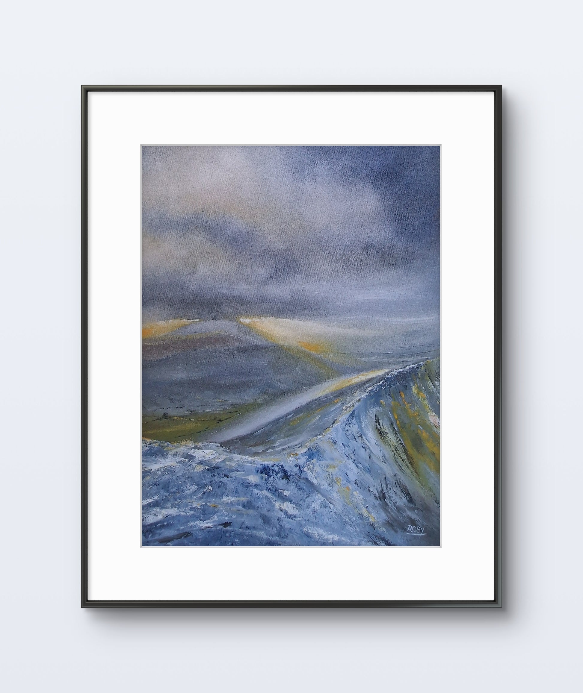 Above Us by Stephen Roby. Framed. Front View.
