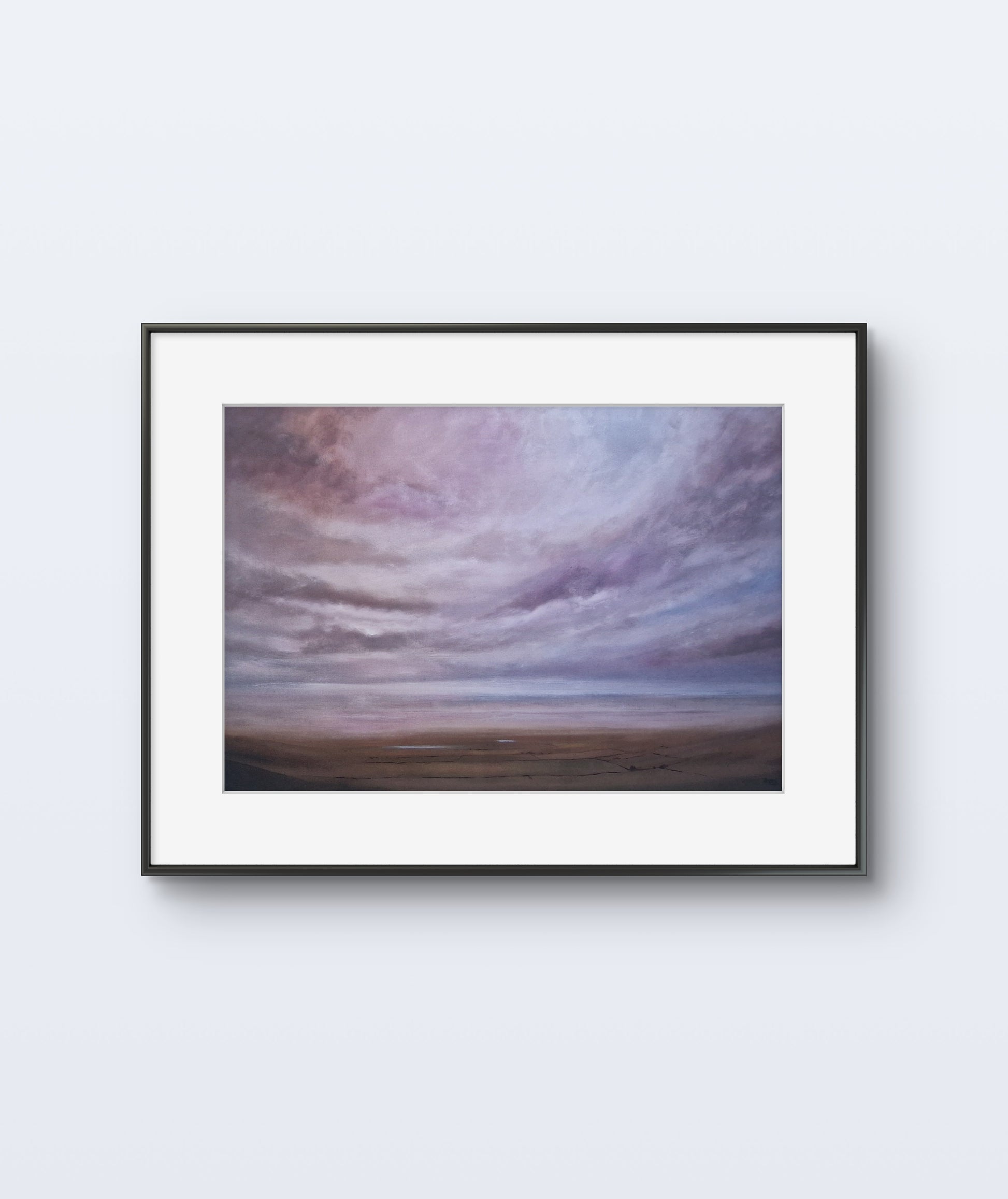 Distant Tarns by Stephen Roby. Framed. Front View.