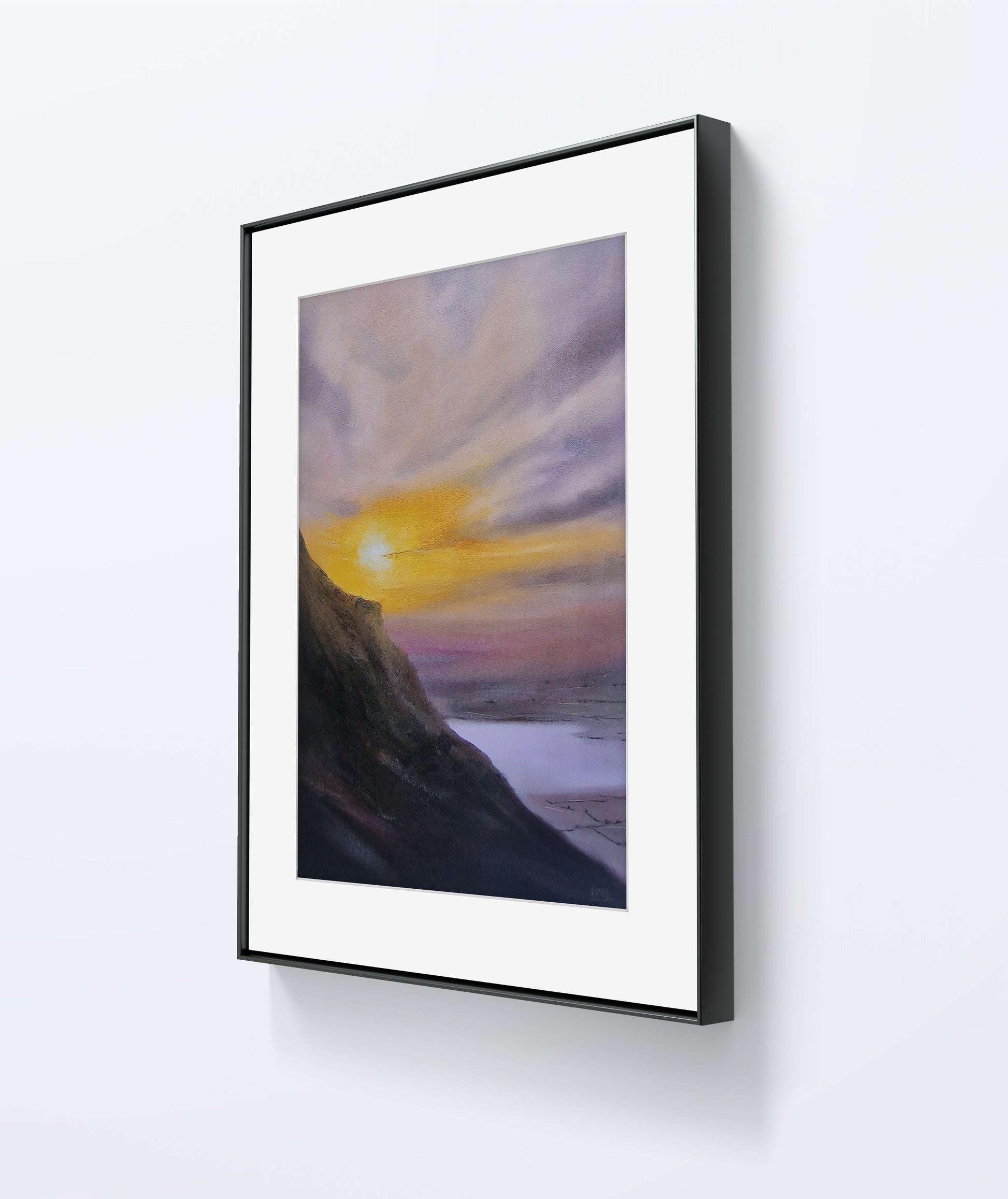 The Forgotten Fell by Stephen Roby. Framed. Side View.